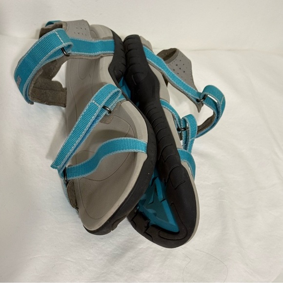 Women’s Teva Sandals with Blue and Gray Straps Size 9 - Picture 8 of 11